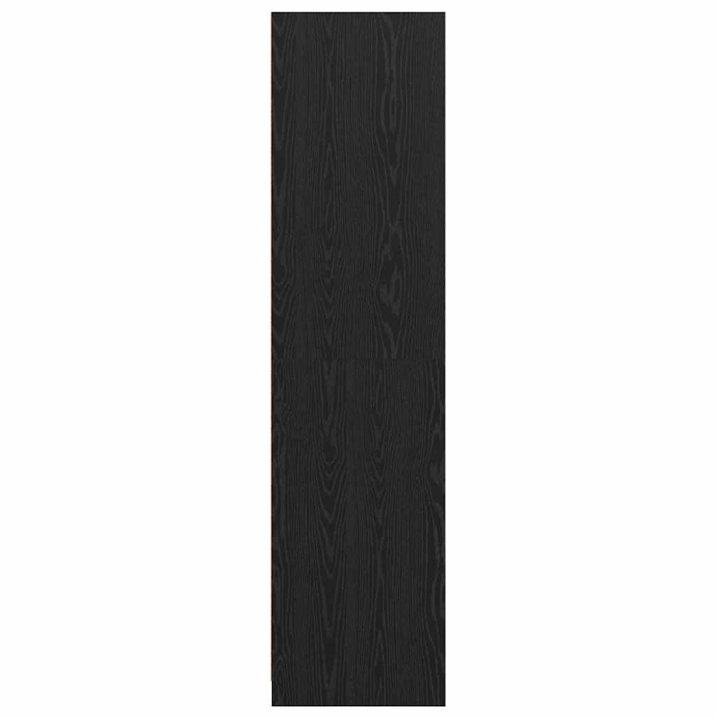 Dulap cu sertar Stejar Negru 80 x 50 x 200 cm Lemn compozit — imaginea 8