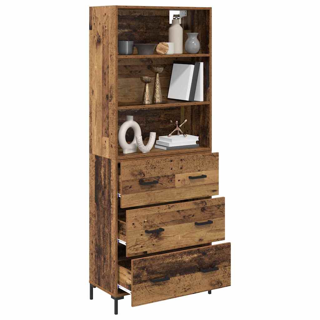 Bufet cu sertar Lemn Vechi 69,5 x 32,5 x 180 cm Lemn compozit — imaginea 4