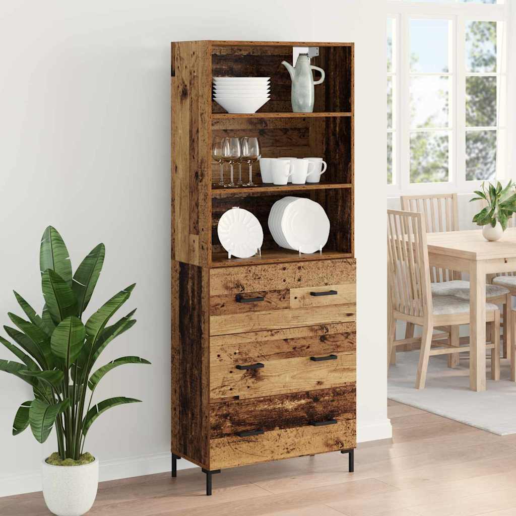 Bufet cu sertar Lemn Vechi 69,5 x 32,5 x 180 cm Lemn compozit — imaginea 5