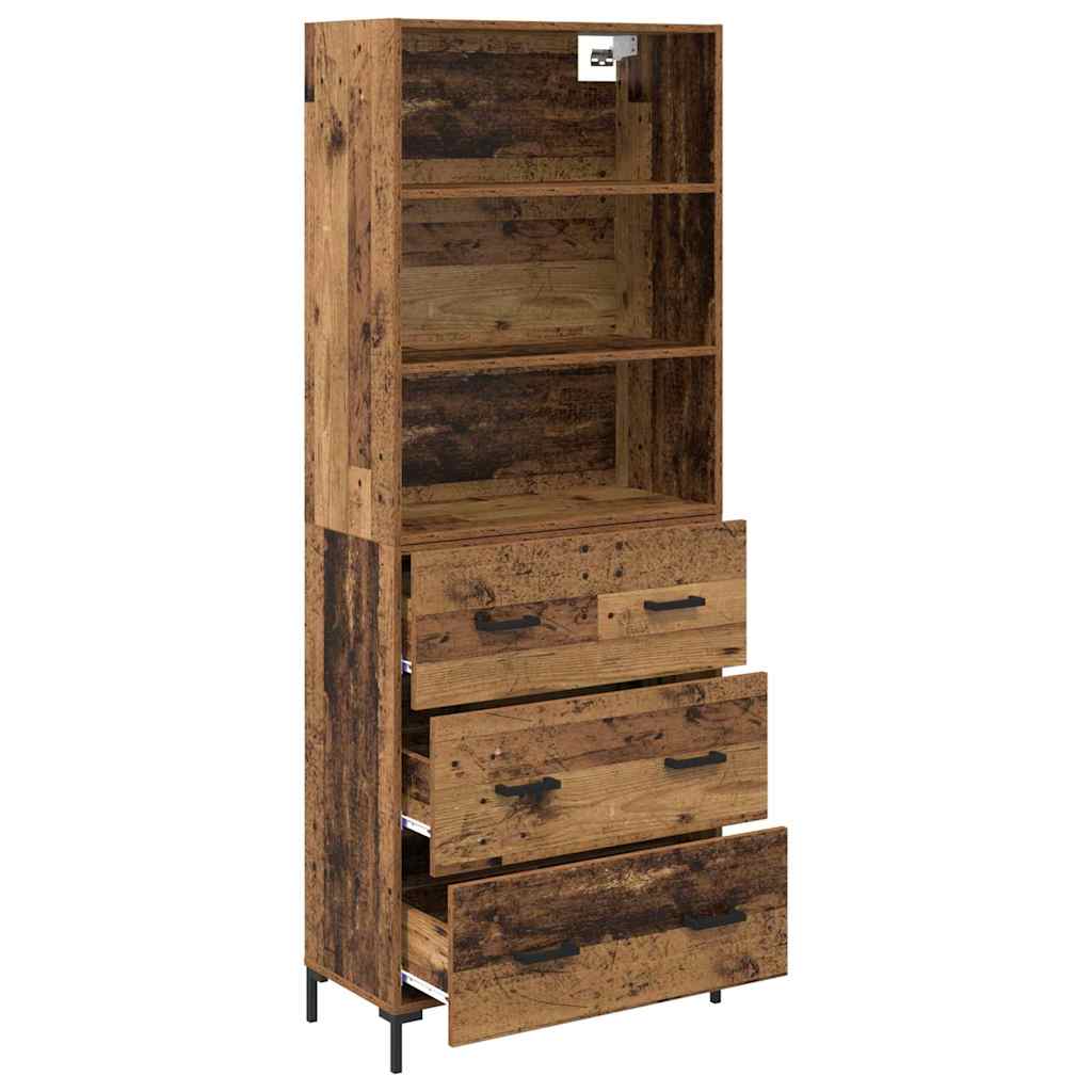 Bufet cu sertar Lemn Vechi 69,5 x 32,5 x 180 cm Lemn compozit — imaginea 6