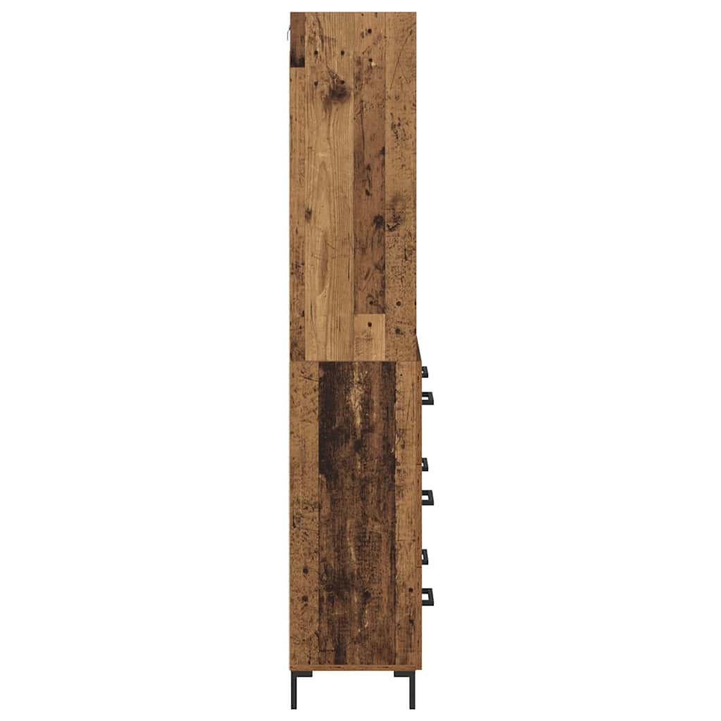Bufet cu sertar Lemn Vechi 69,5 x 32,5 x 180 cm Lemn compozit — imaginea 10