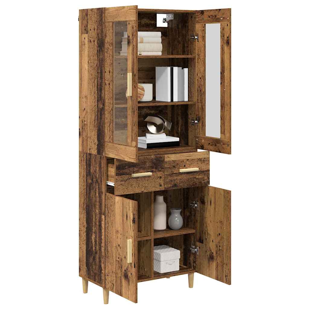 Bufet cu sertar Lemn Vechi 69,5 x 34 x 180 cm Lemn compozit — imaginea 4