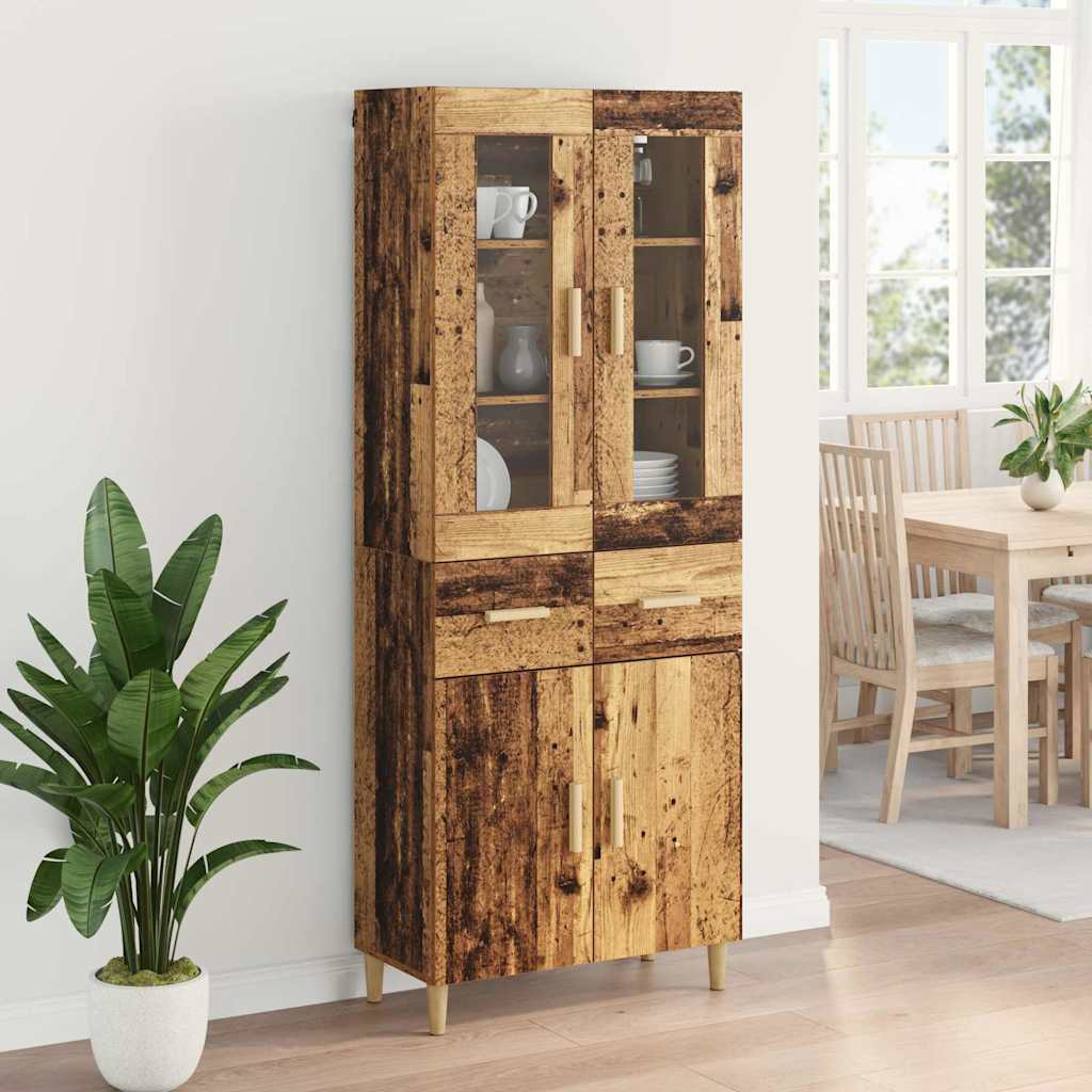 Bufet cu sertar Lemn Vechi 69,5 x 34 x 180 cm Lemn compozit — imaginea 5