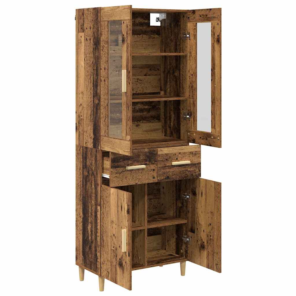 Bufet cu sertar Lemn Vechi 69,5 x 34 x 180 cm Lemn compozit — imaginea 6