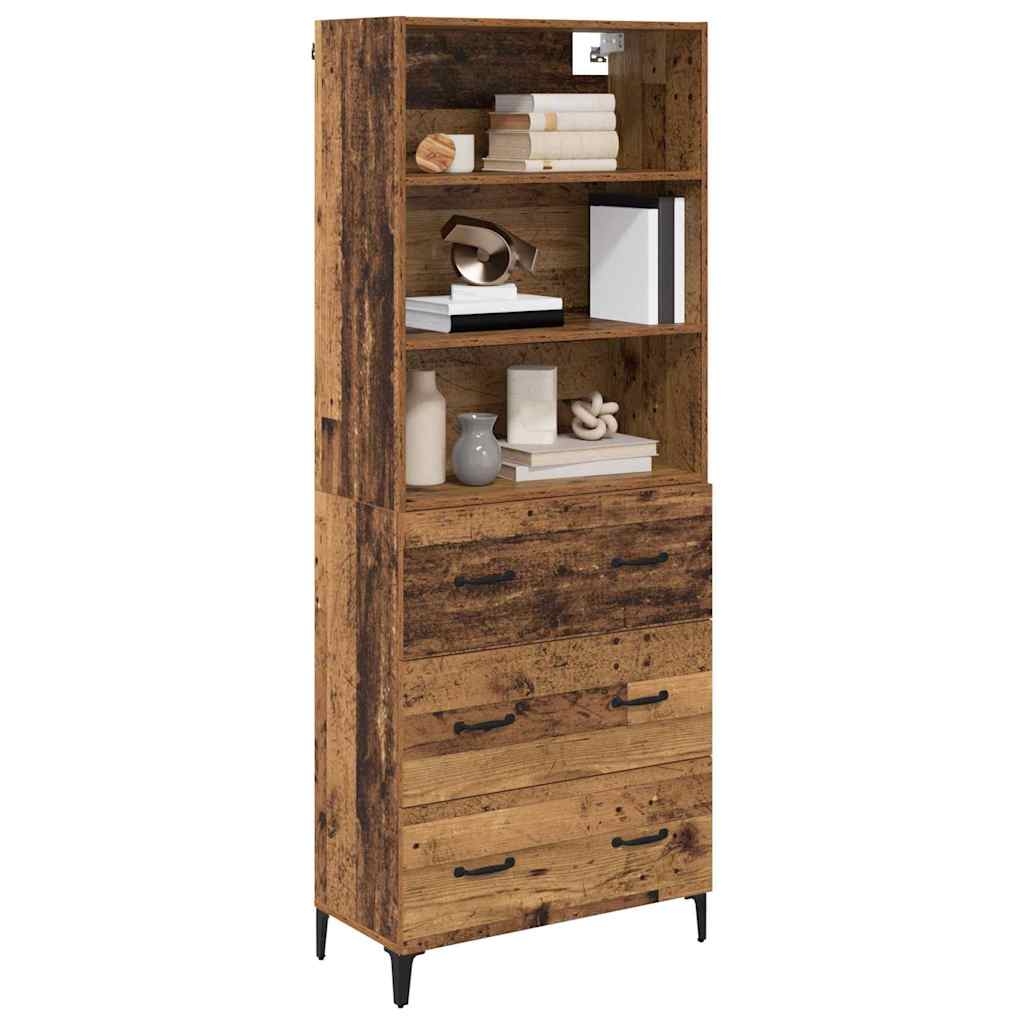 Bufet cu sertar Lemn Vechi 69,5 x 34 x 180 cm Lemn compozit — imaginea 4
