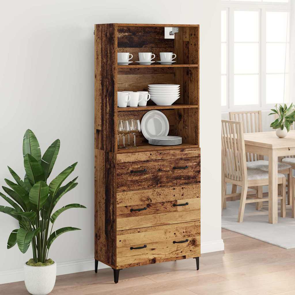Bufet cu sertar Lemn Vechi 69,5 x 34 x 180 cm Lemn compozit — imaginea 5
