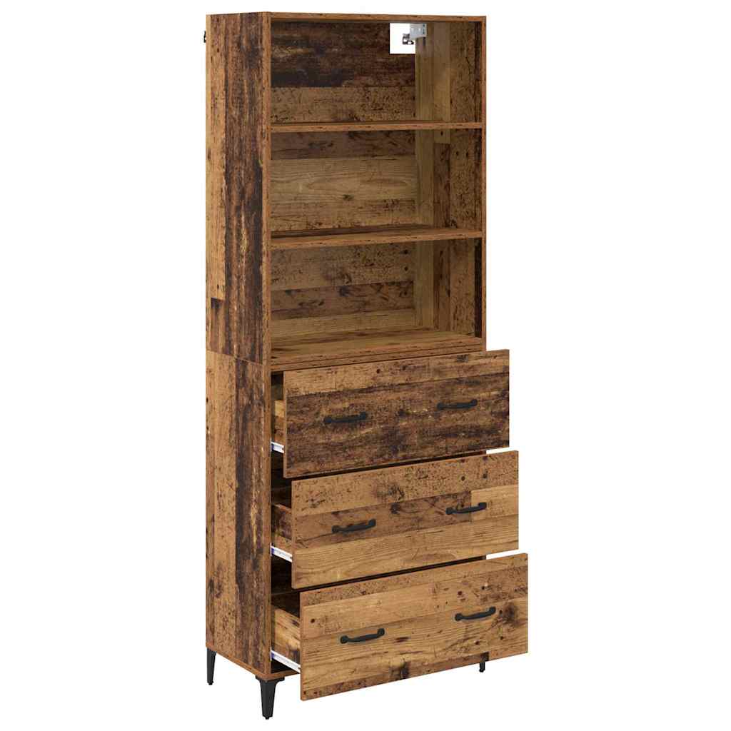 Bufet cu sertar Lemn Vechi 69,5 x 34 x 180 cm Lemn compozit — imaginea 6