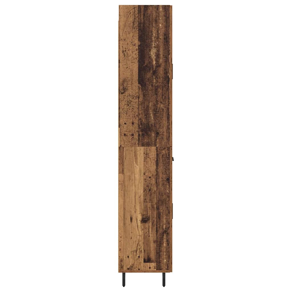 Bufet Lemn Vechi 69,5 x 34 x 180 cm Lemn Stratificat si Sticla — imaginea 10