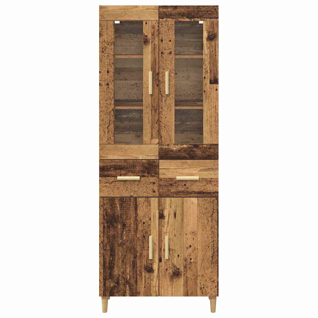 Bufet cu sertar Lemn Vechi 69,5 x 34 x 180 cm Lemn compozit — imaginea 9