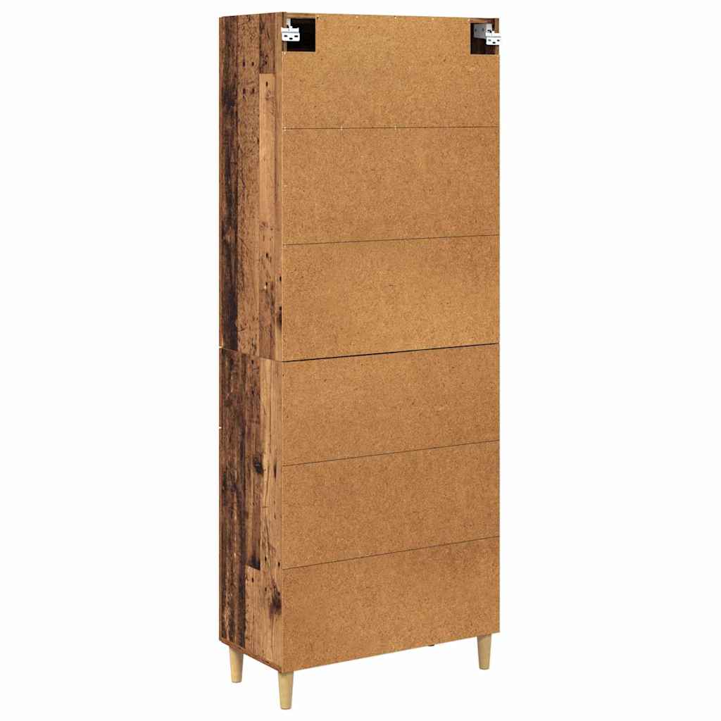 Bufet cu sertar Lemn Vechi 69,5 x 34 x 180 cm Lemn compozit — imaginea 11