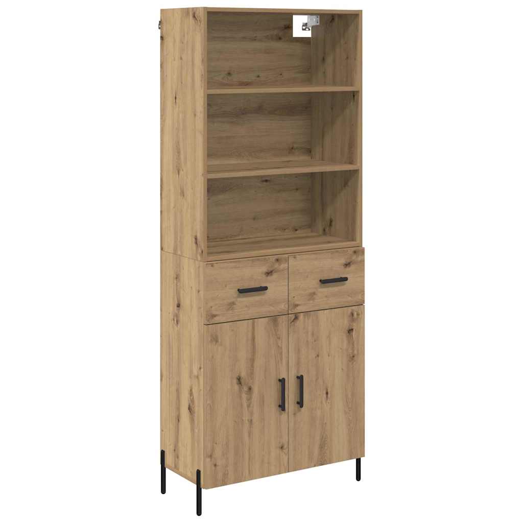 Bufet Stejar Artizanal 69,5 x 32,5 x 180 cm Lemn compozit