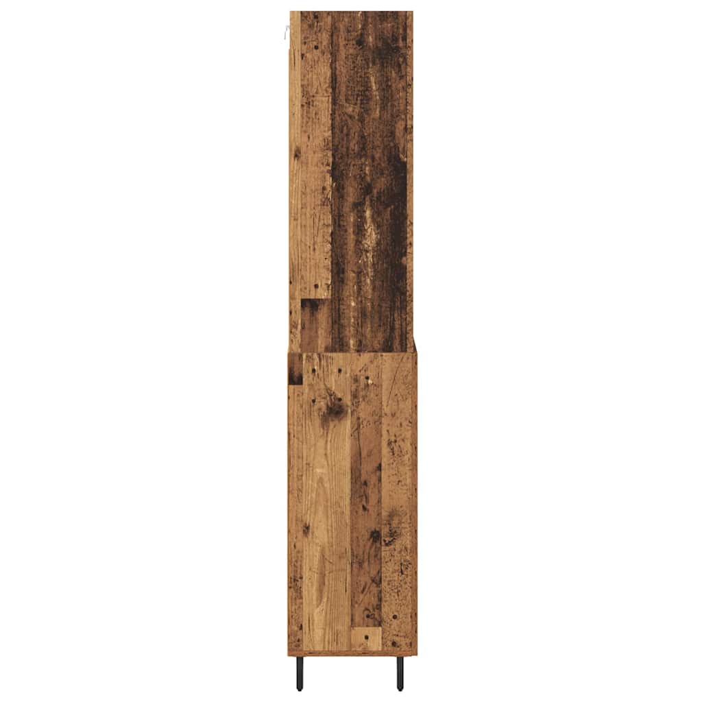 Bufet Lemn Vechi 69,5 x 34 x 180 cm Lemn Stratificat si Sticla — imaginea 10