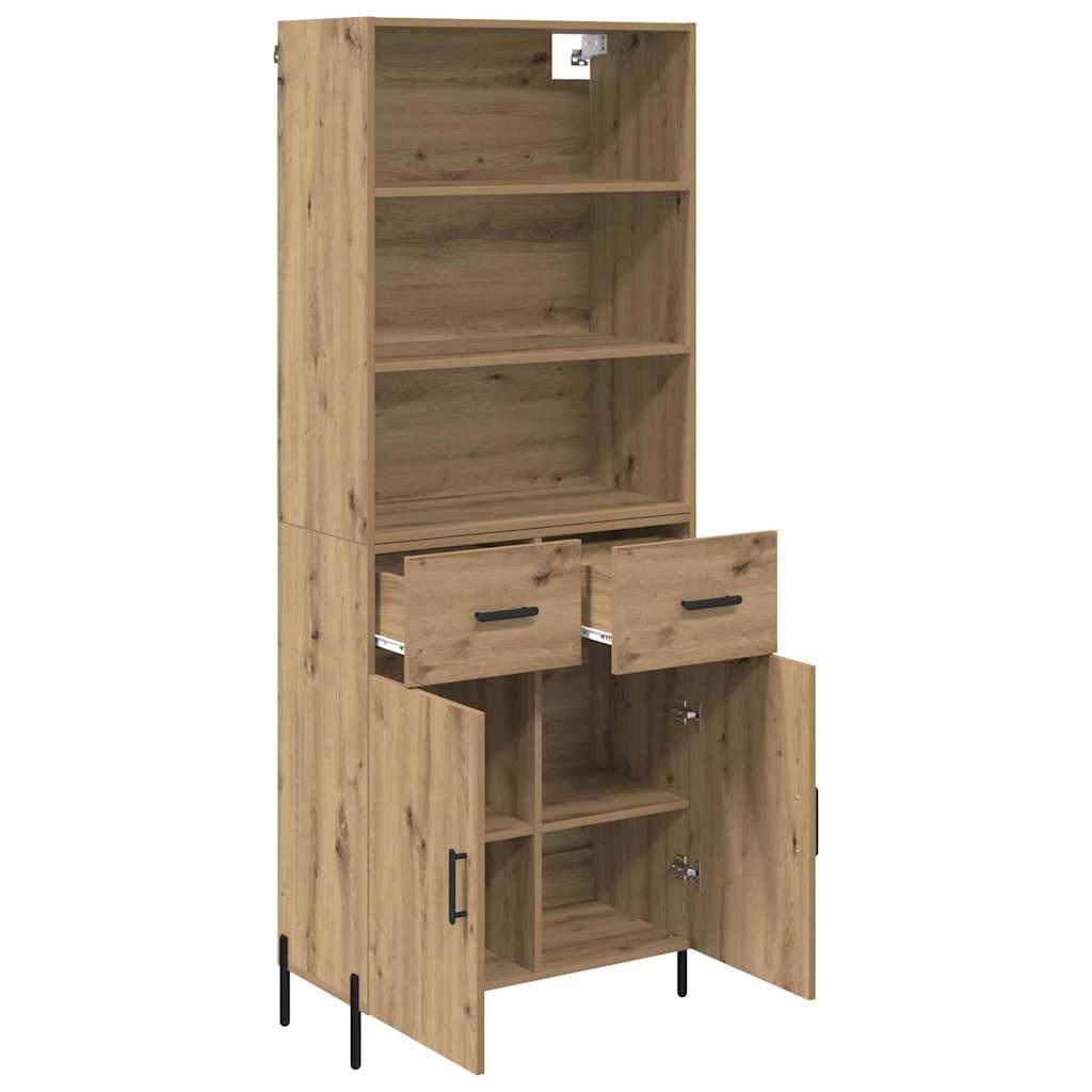 Bufet Stejar Artizanal 69,5 x 32,5 x 180 cm Lemn compozit — imaginea 6