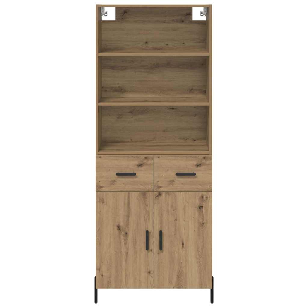 Bufet Stejar Artizanal 69,5 x 32,5 x 180 cm Lemn compozit — imaginea 9