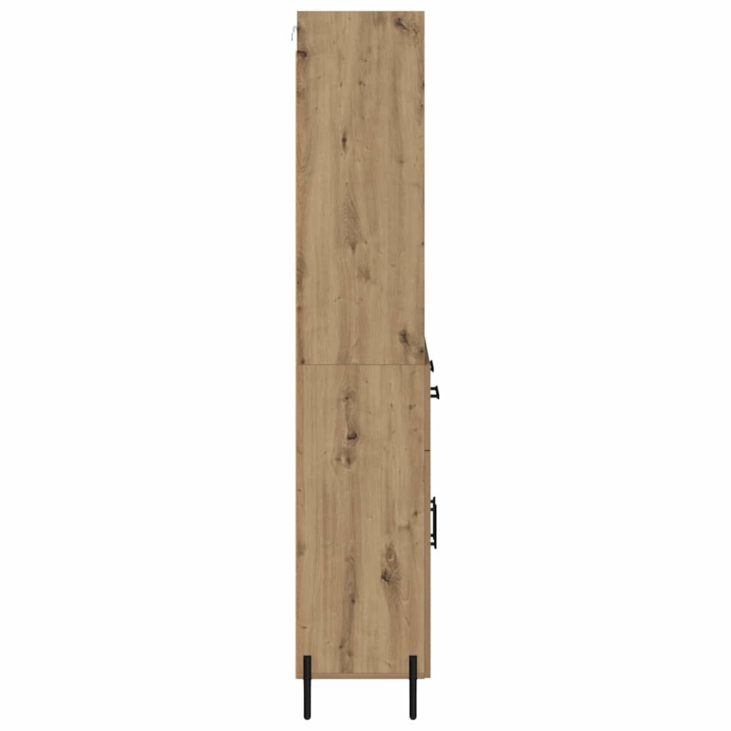 Bufet Stejar Artizanal 69,5 x 32,5 x 180 cm Lemn compozit — imaginea 10