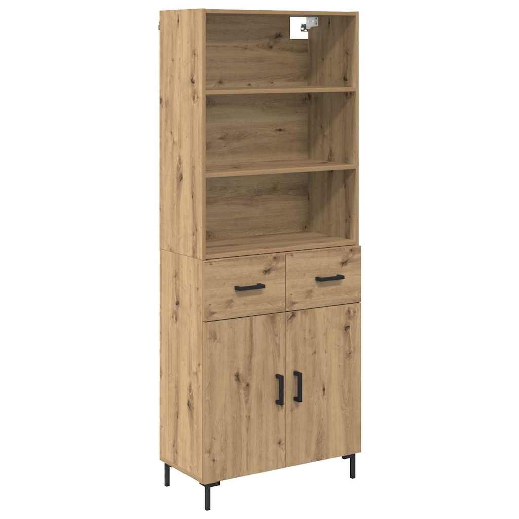 Bufet Stejar Artizanal 69,5 x 32,5 x 180 cm Lemn compozit