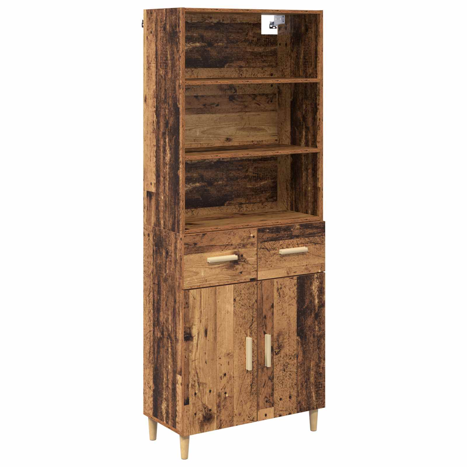 Bufet cu sertar Lemn Vechi 69,5 x 32,5 x 180 cm Lemn compozit