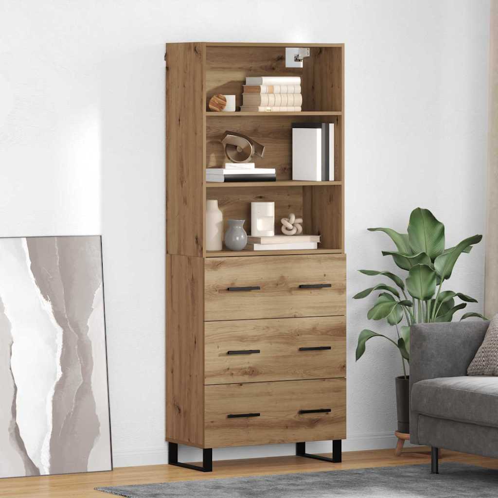 Bufet cu sertar Stejar Artizanal 69,5 x 34 x 180 cm — imaginea 2