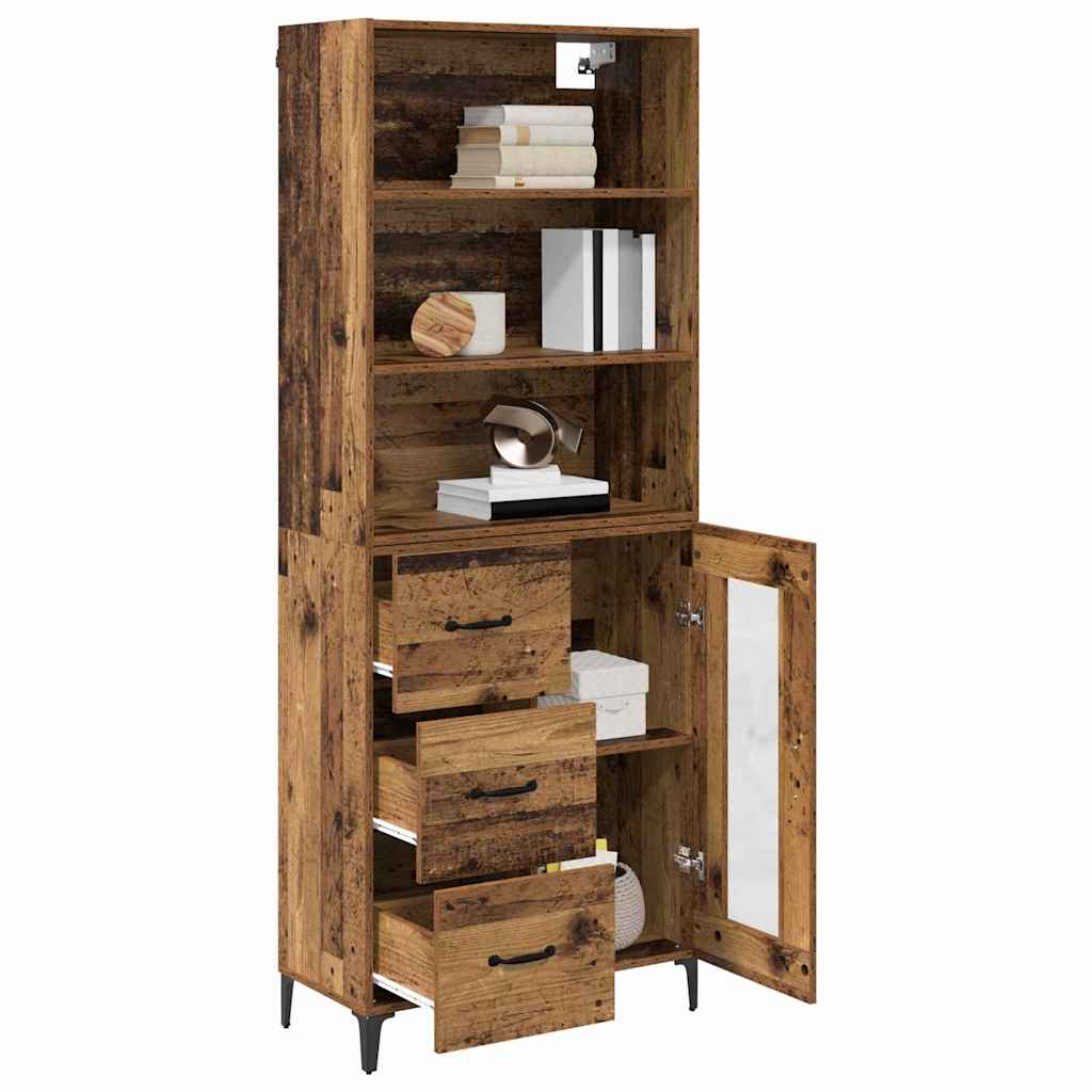 Bufet cu sertar Lemn Vechi 69,5 x 34 x 180 cm Lemn compozit — imaginea 4