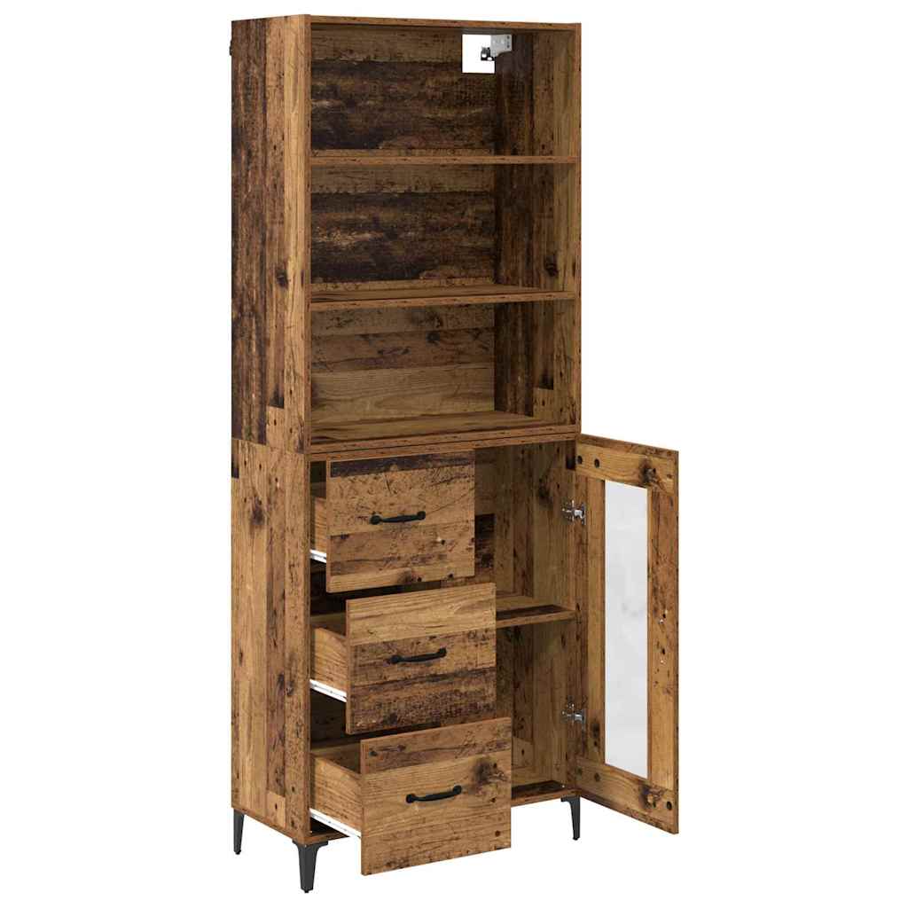 Bufet cu sertar Lemn Vechi 69,5 x 34 x 180 cm Lemn compozit — imaginea 6