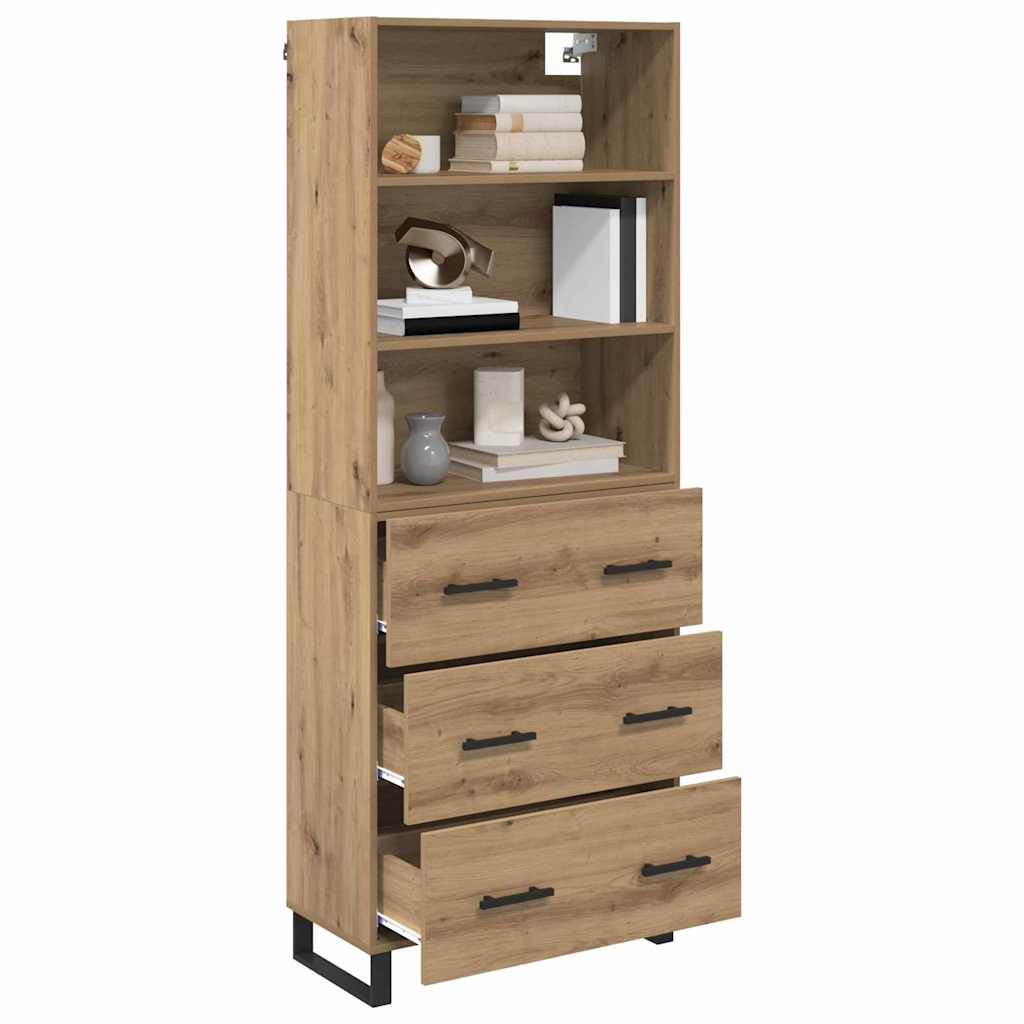 Bufet cu sertar Stejar Artizanal 69,5 x 34 x 180 cm — imaginea 4