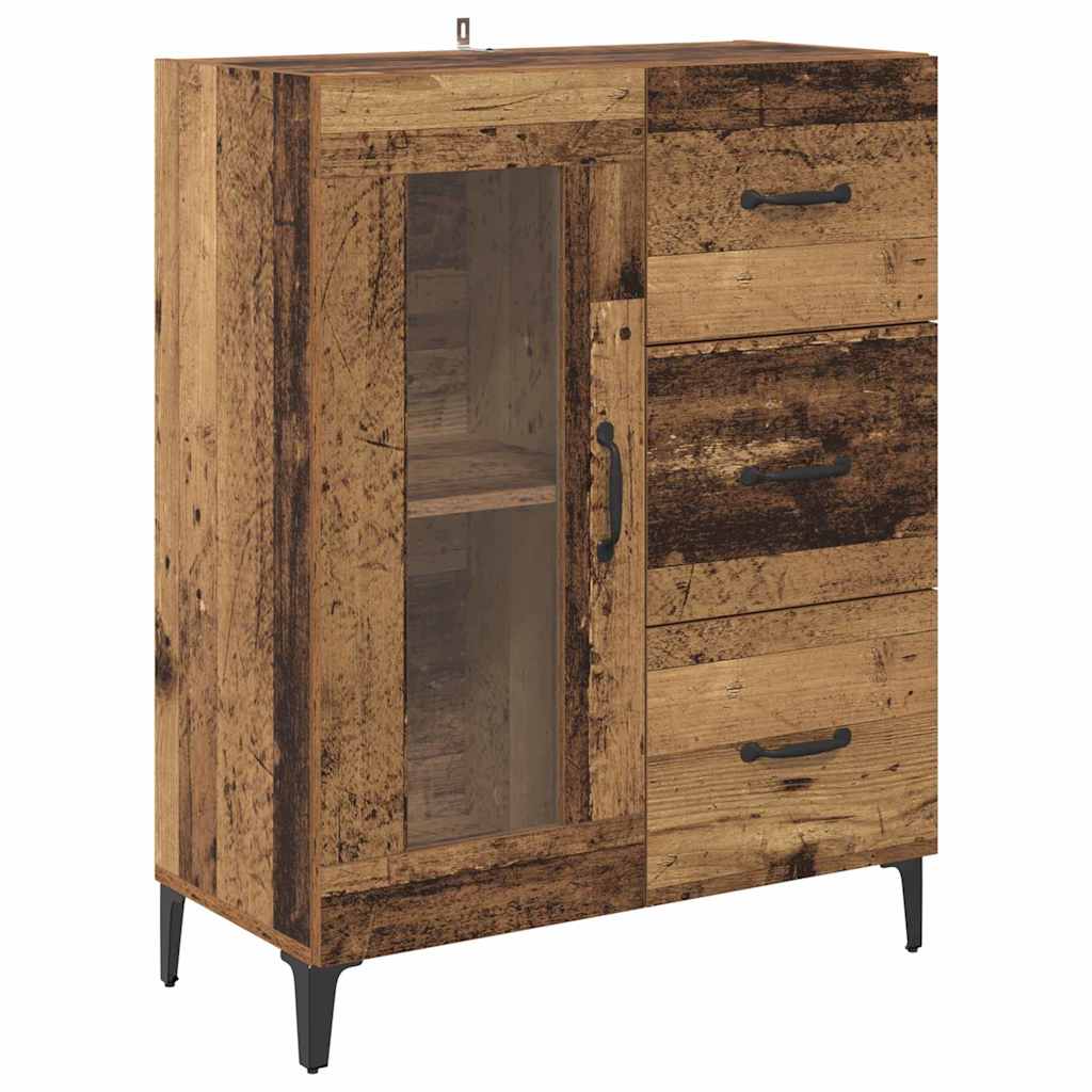 Bufet cu sertar Lemn Vechi 69,5 x 34 x 180 cm Lemn compozit — imaginea 7