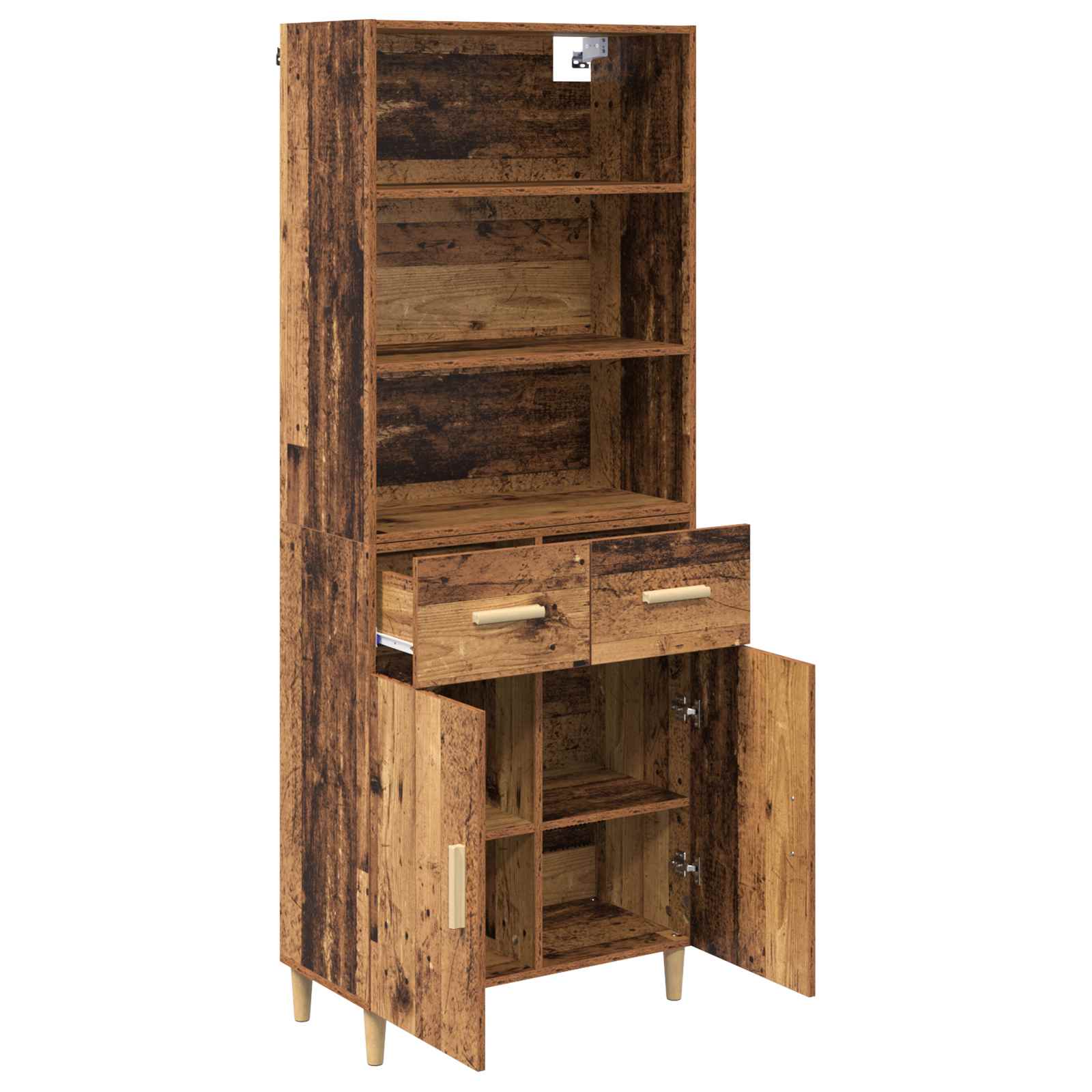 Bufet cu sertar Lemn Vechi 69,5 x 32,5 x 180 cm Lemn compozit — imaginea 5