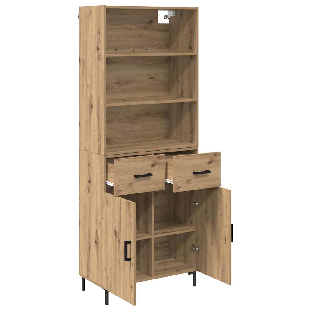 Bufet Stejar Artizanal 69,5 x 32,5 x 180 cm Lemn compozit — imaginea 6