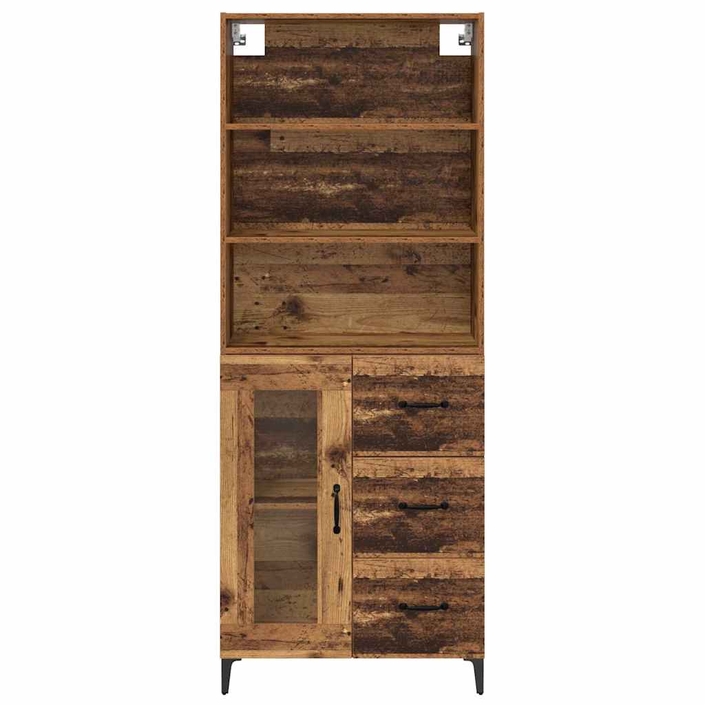 Bufet cu sertar Lemn Vechi 69,5 x 34 x 180 cm Lemn compozit — imaginea 9