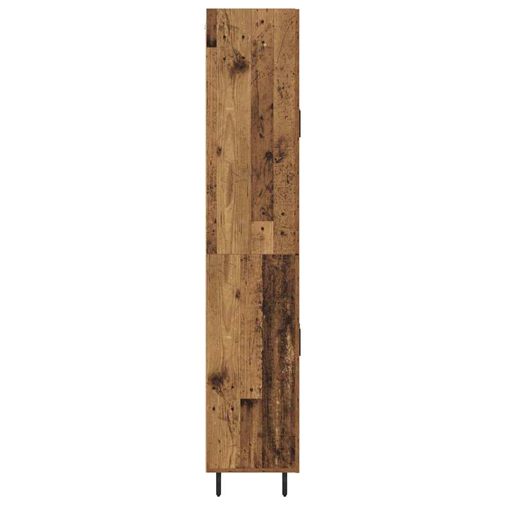 Bufet 2 pcs Lemn Vechi Lemn Stratificat si Sticla — imaginea 10