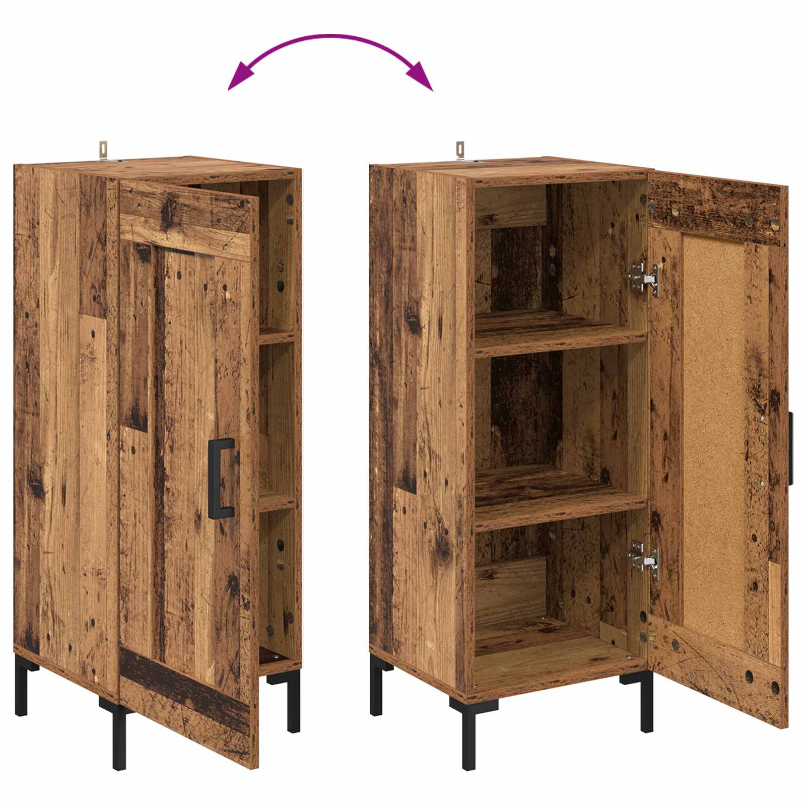 Bufet Lemn Vechi 69,5 x 34 x 180 cm Lemn compozit — imaginea 12