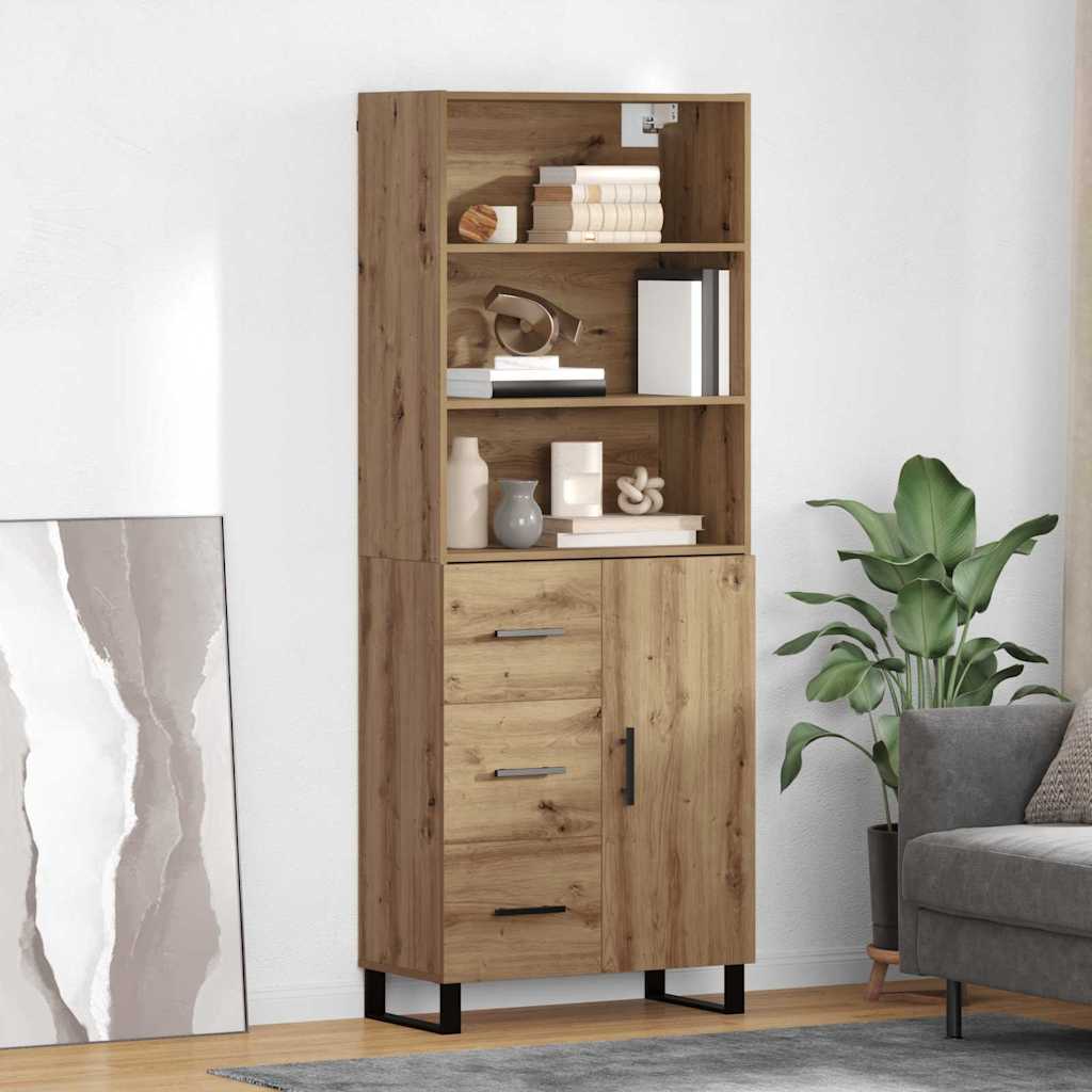 Bufet cu sertar Stejar Artizanal 69,5 x 34 x 180 cm — imaginea 2