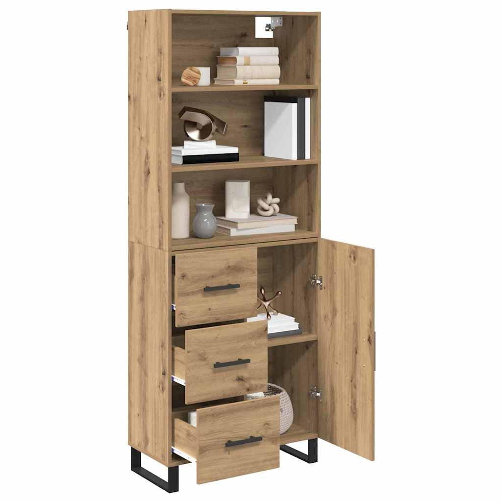 Bufet cu sertar Stejar Artizanal 69,5 x 34 x 180 cm — imaginea 4