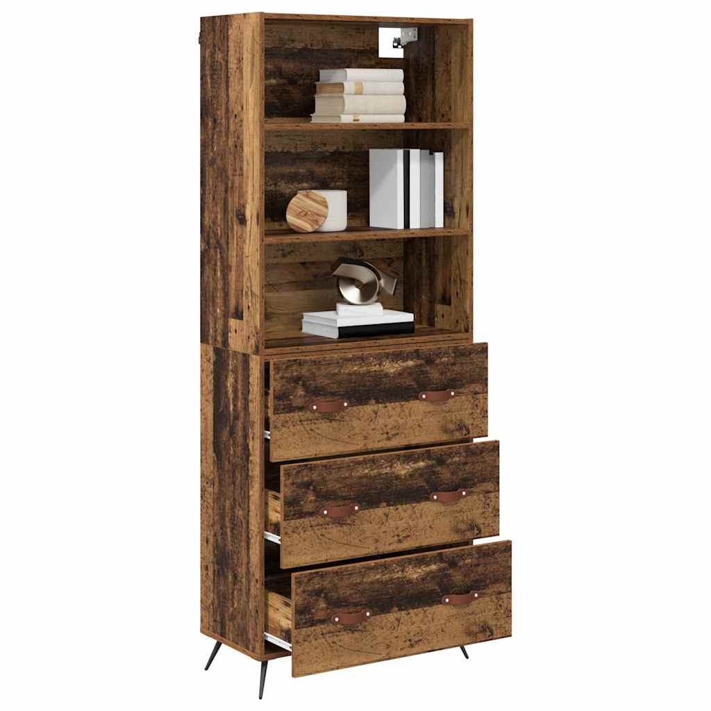 Bufet cu sertar Lemn Vechi 69,5 x 34 x 180 cm Lemn compozit — imaginea 4