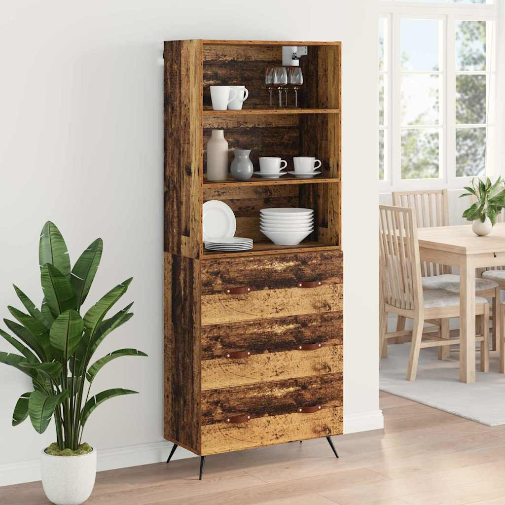 Bufet cu sertar Lemn Vechi 69,5 x 34 x 180 cm Lemn compozit — imaginea 5
