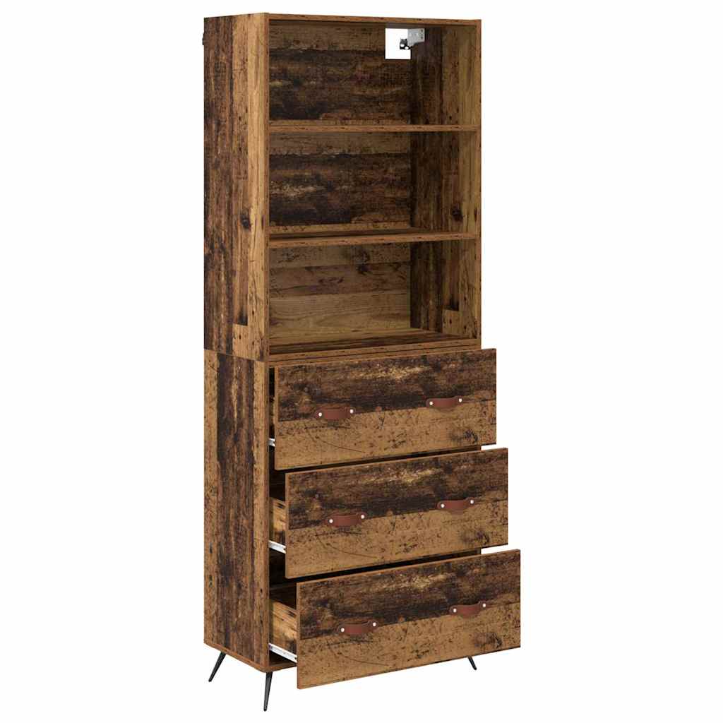 Bufet cu sertar Lemn Vechi 69,5 x 34 x 180 cm Lemn compozit — imaginea 6