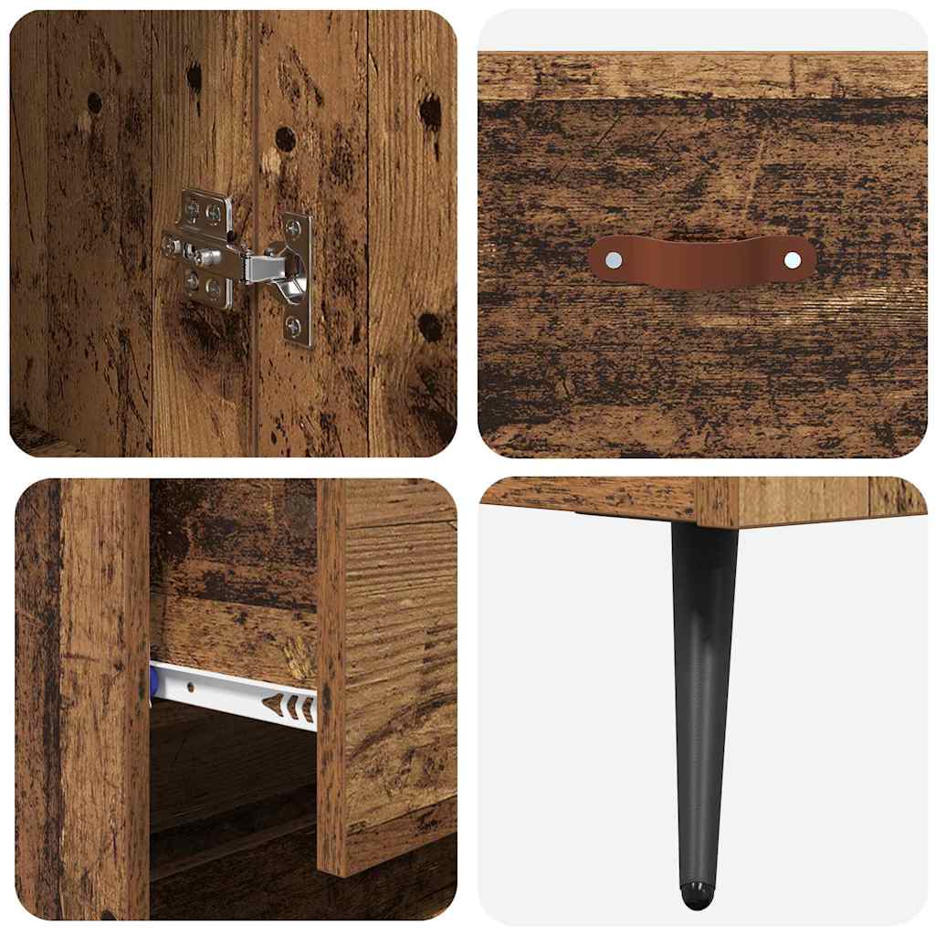 Bufet cu sertar Lemn Vechi 69,5 x 34 x 180 cm Lemn compozit — imaginea 12