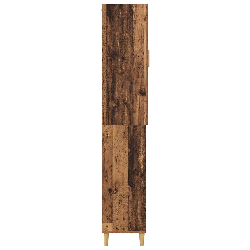 Bufet Lemn Vechi 69,5 x 34 x 180 cm Lemn Stratificat si Sticla — imaginea 10