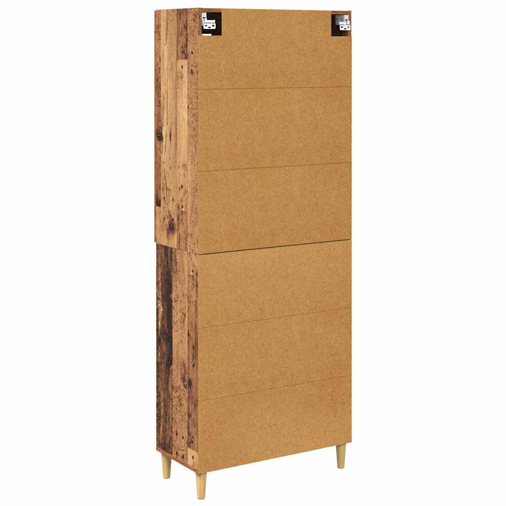 Bufet Lemn Vechi 69,5 x 34 x 180 cm Lemn Stratificat si Sticla — imaginea 11