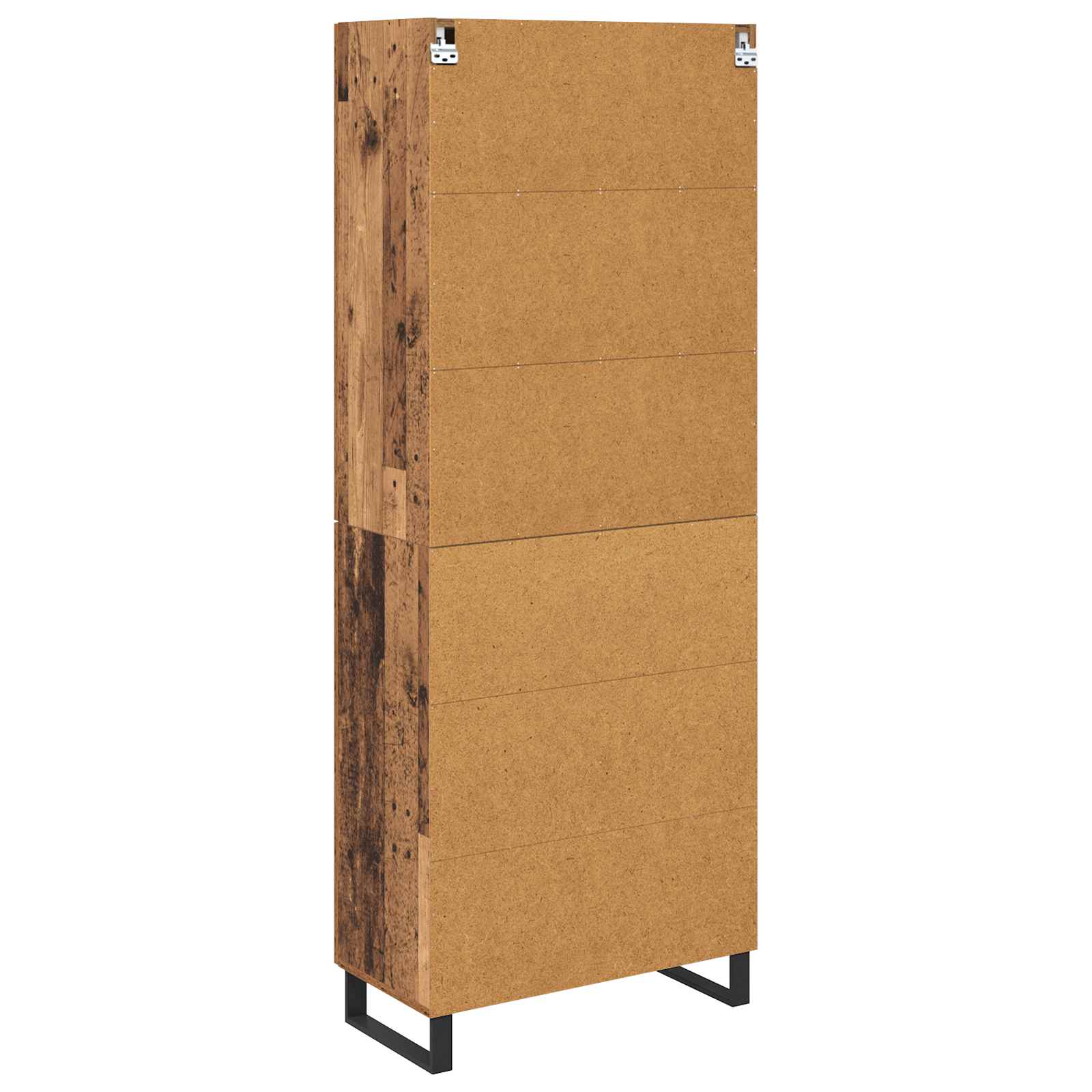 Bufet 2 pcs Lemn Vechi Lemn Stratificat si Sticla — imaginea 10