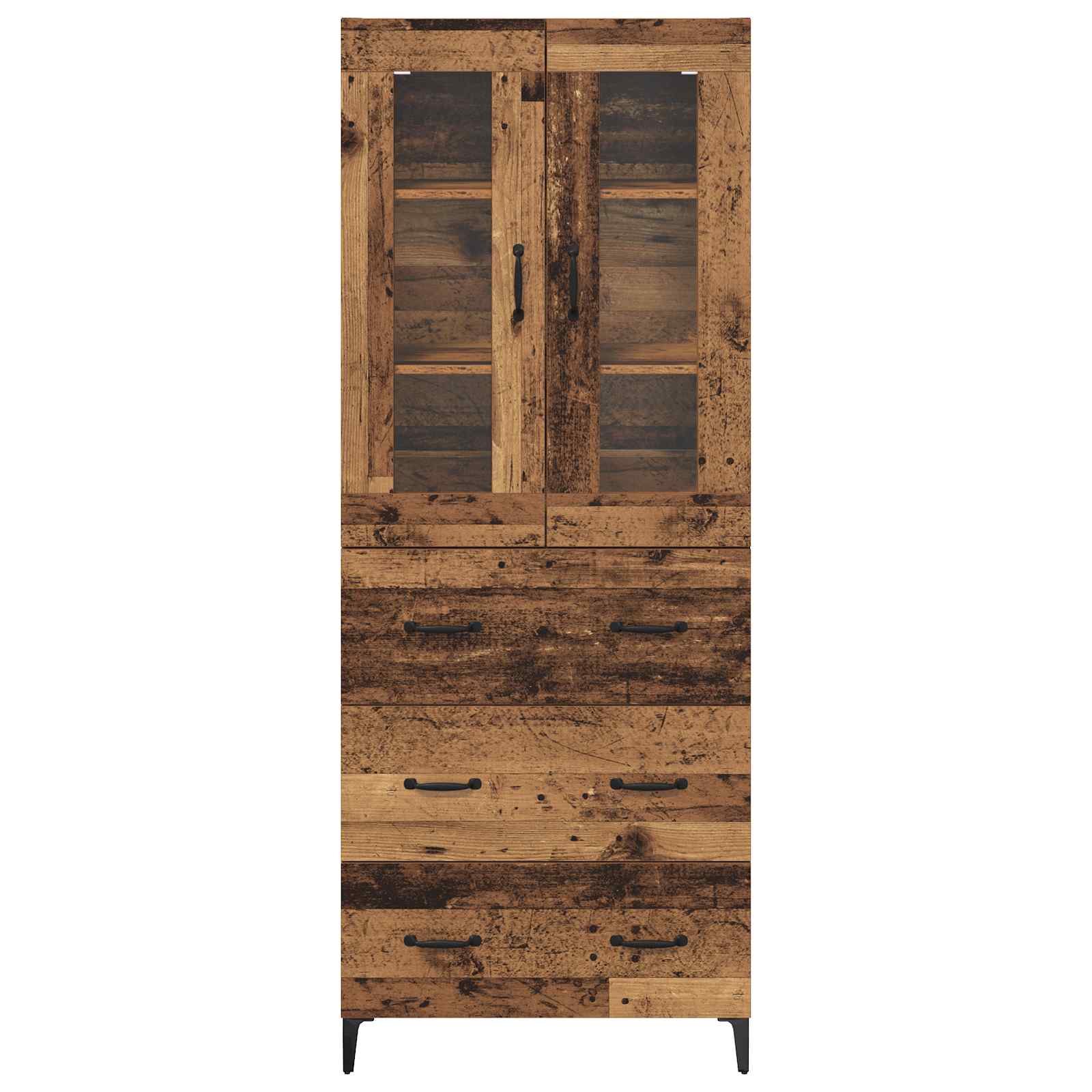 Bufet Pe perete Lemn Vechi 69,5 x 34 x 180 cm Lemn compozit — imaginea 8