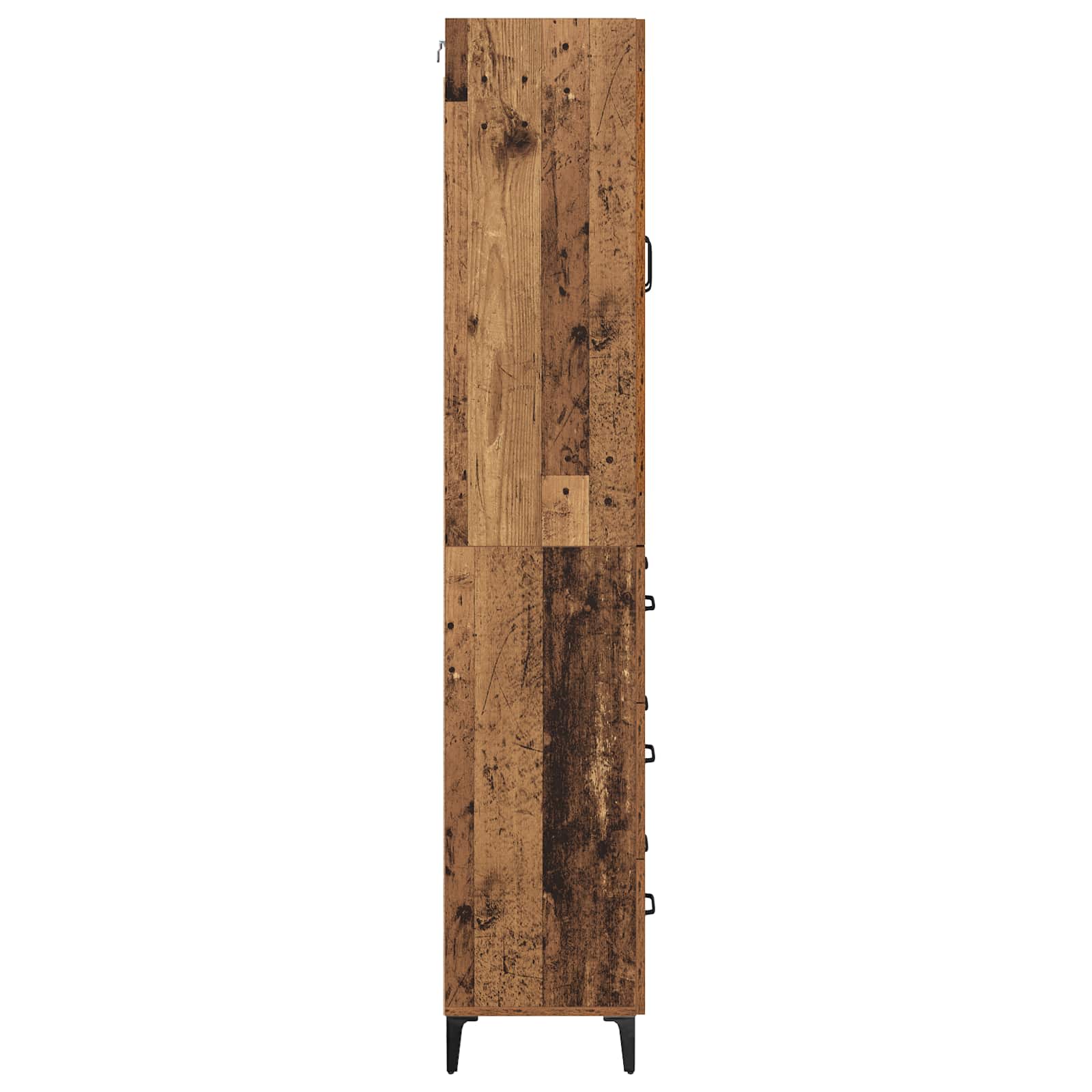 Bufet Pe perete Lemn Vechi 69,5 x 34 x 180 cm Lemn compozit — imaginea 9