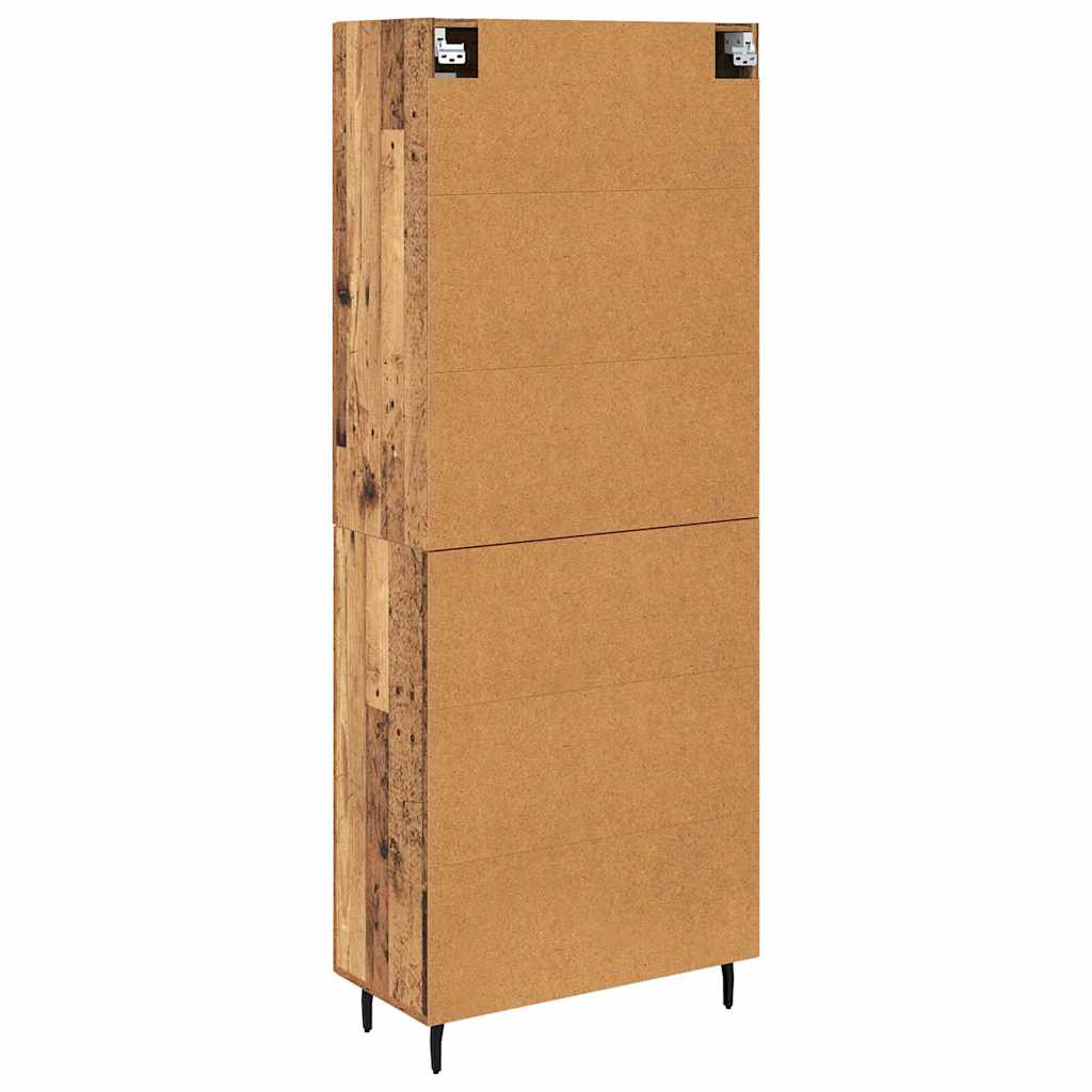Bufet 2 pcs Lemn Vechi Lemn Stratificat si Sticla — imaginea 11