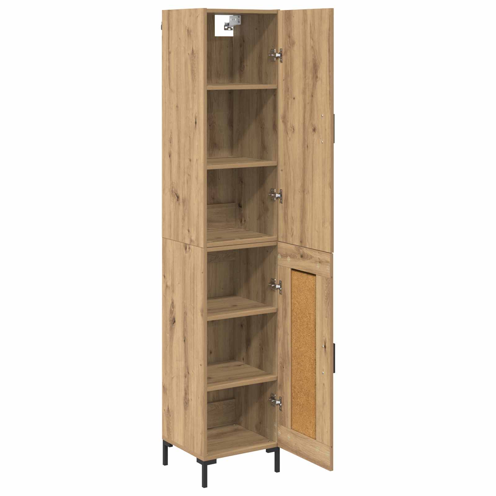 Bufet Stejar Artizanal 69,5 x 34 x 180 cm Lemn compozit — imaginea 5