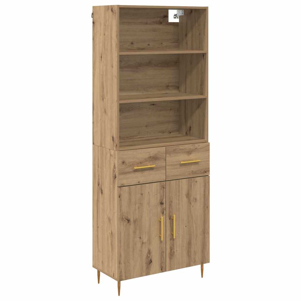 Bufet Stejar Artizanal 69,5 x 32,5 x 180 cm Lemn compozit