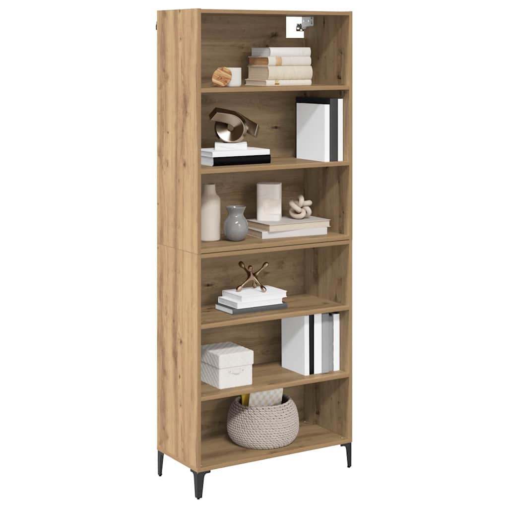 Bufet Stejar Artizanal 69,5 x 34 x 180 cm Lemn compozit — imaginea 4