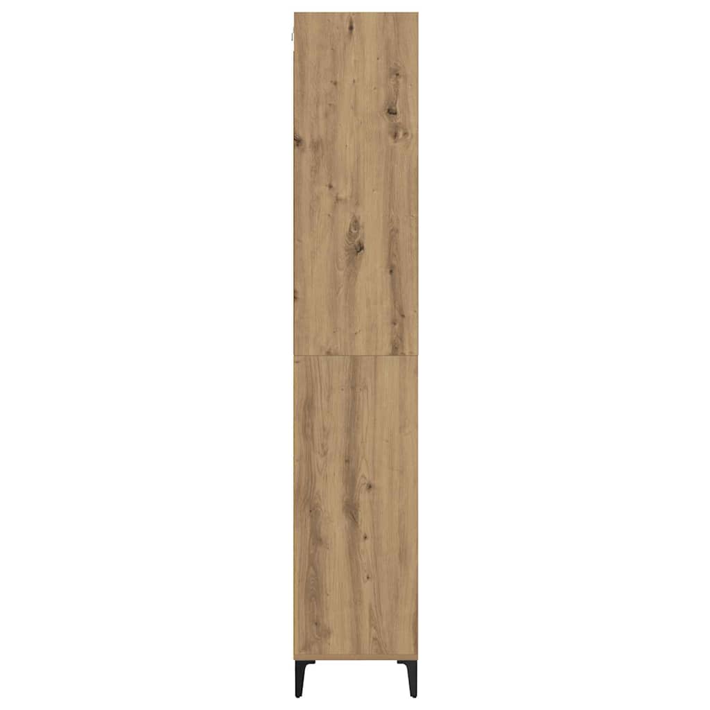 Bufet Stejar Artizanal 69,5 x 34 x 180 cm Lemn compozit — imaginea 9