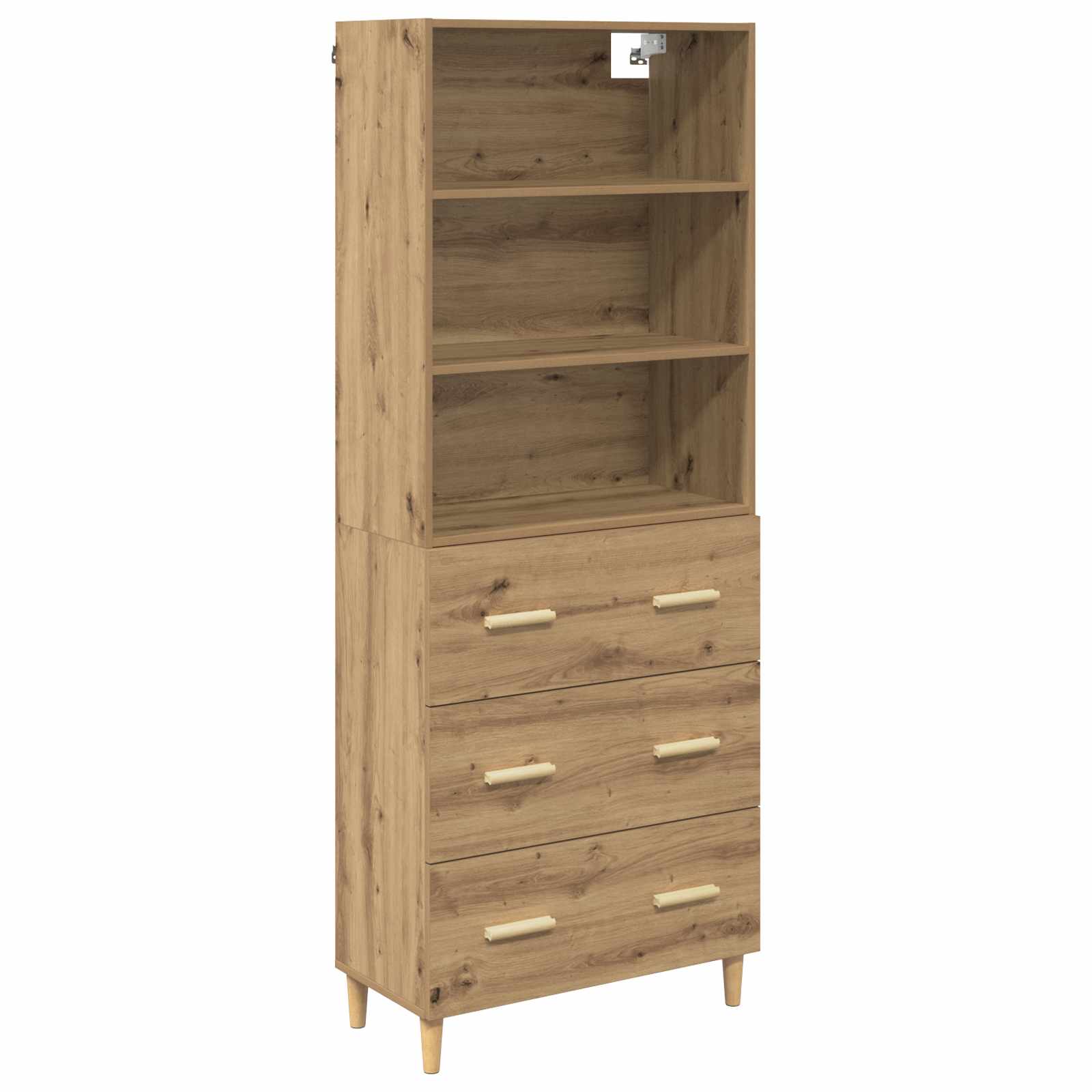 Bufet Stejar Artizanal 69,5 x 32,5 x 180 cm Lemn compozit