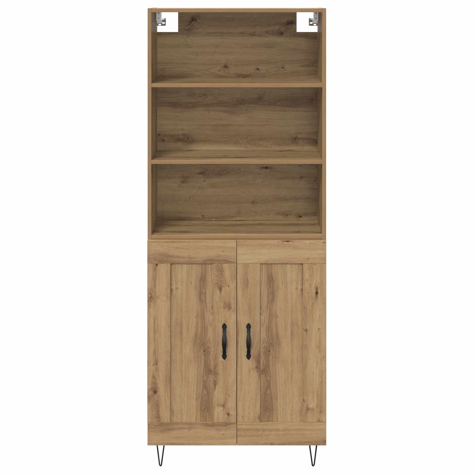 Bufet Stejar Artizanal 69,5 x 32,5 x 180 cm Lemn compozit — imaginea 8