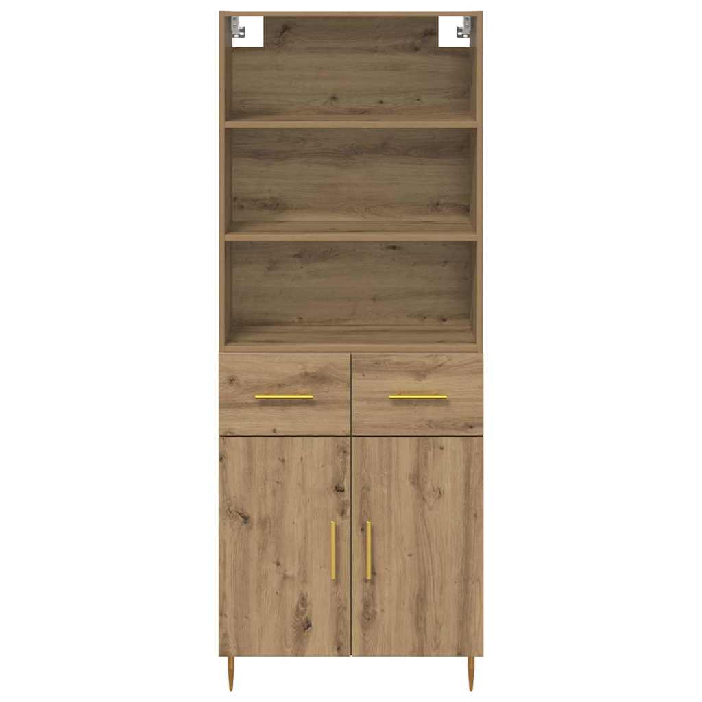 Bufet Stejar Artizanal 69,5 x 32,5 x 180 cm Lemn compozit — imaginea 9